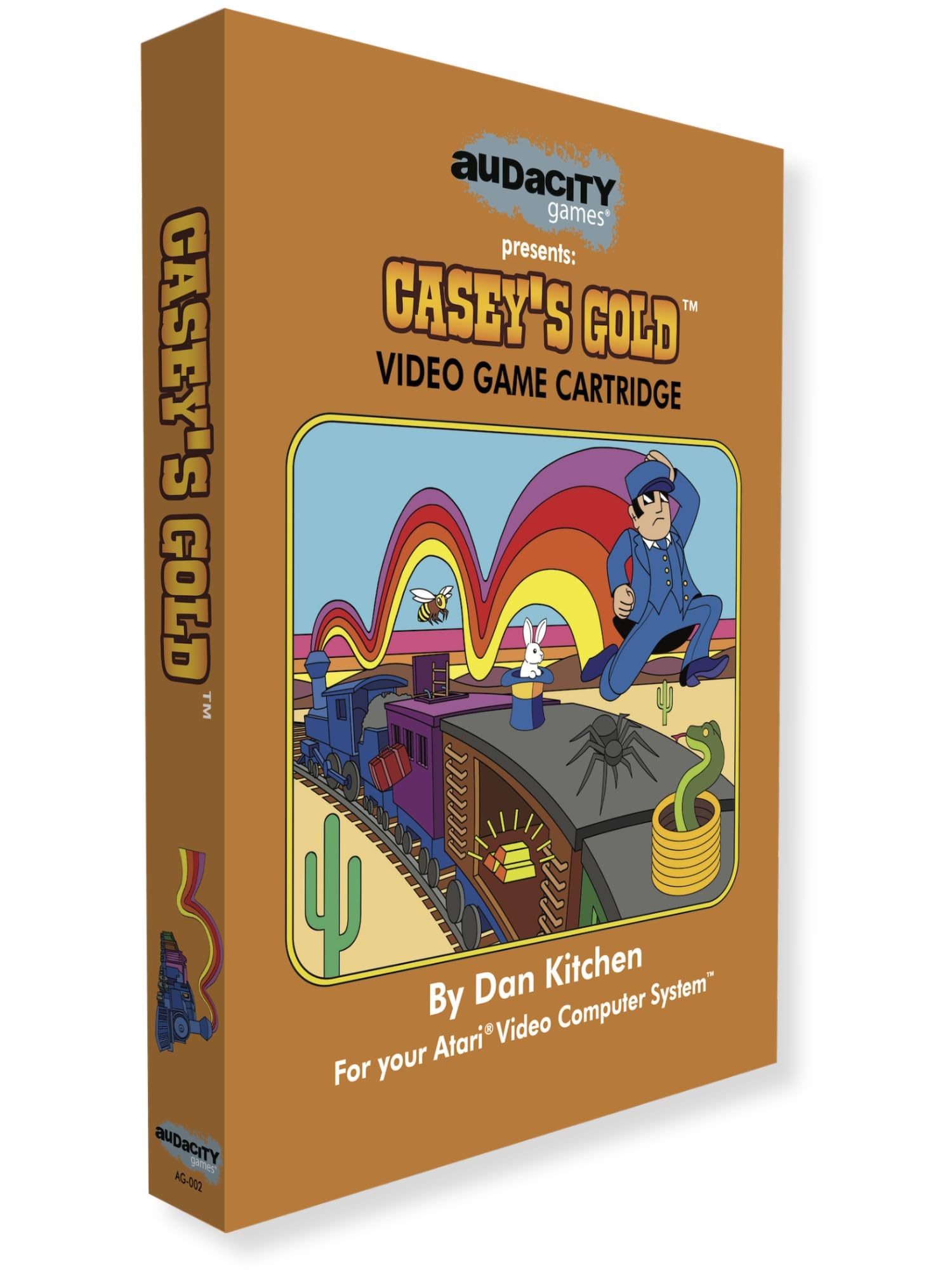 Casey's Gold - Atari 2600, 7800 Game Cartridge from the Legendary Creator of Crackpots, Ghostbusters and Kung-Fu Master. Factory-Sealed Collectible for Atari Retro Games Fans (Standard Edition)