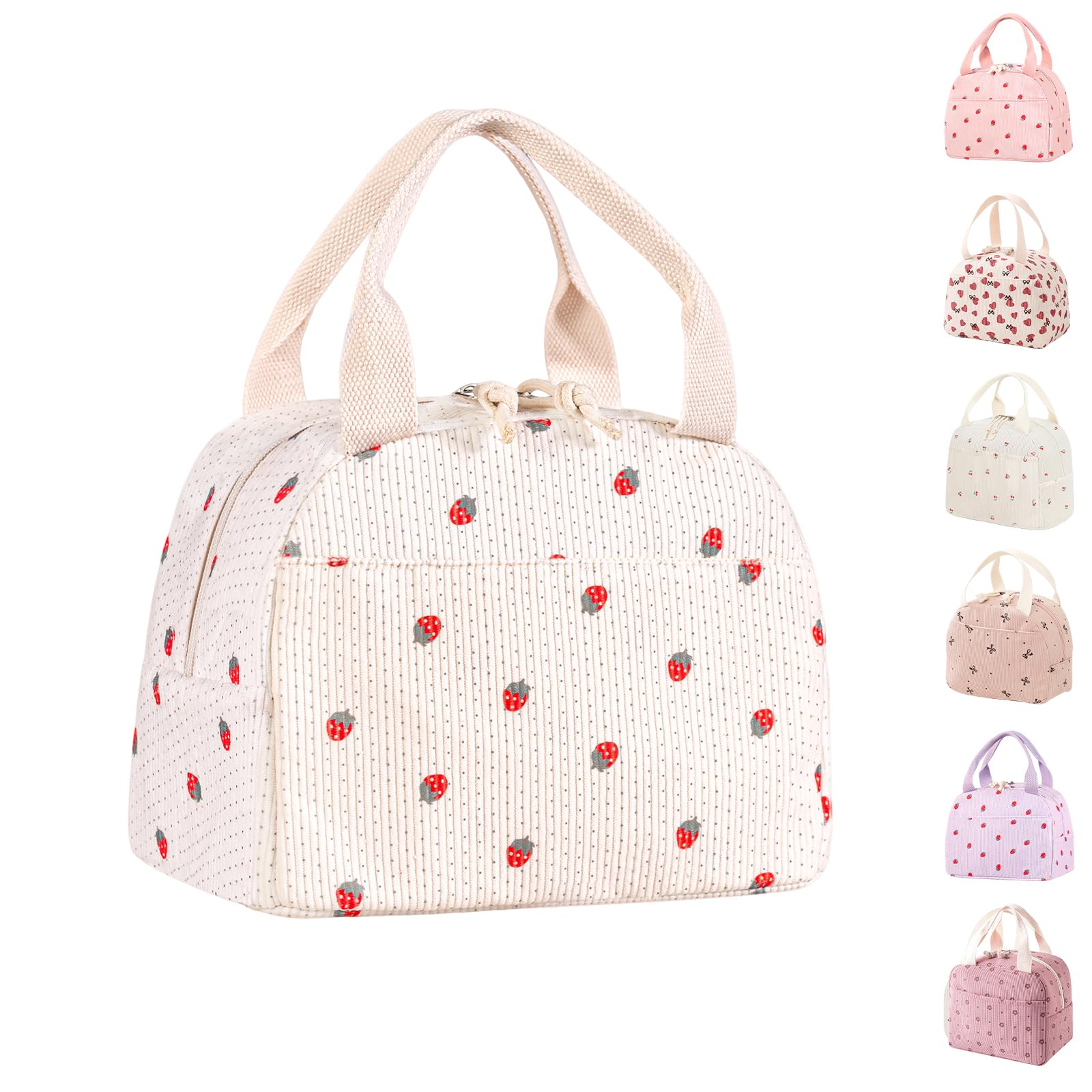 Lunch Bags for Women Insulated Cooler Lunch Bag Adults Kids Packed Lunch Box Tote Bag Cute Girls Ladies Lunch Bags for Work School Picnic Travel Beach Gifts for Women Her Wife Preppy Stuff — image 1