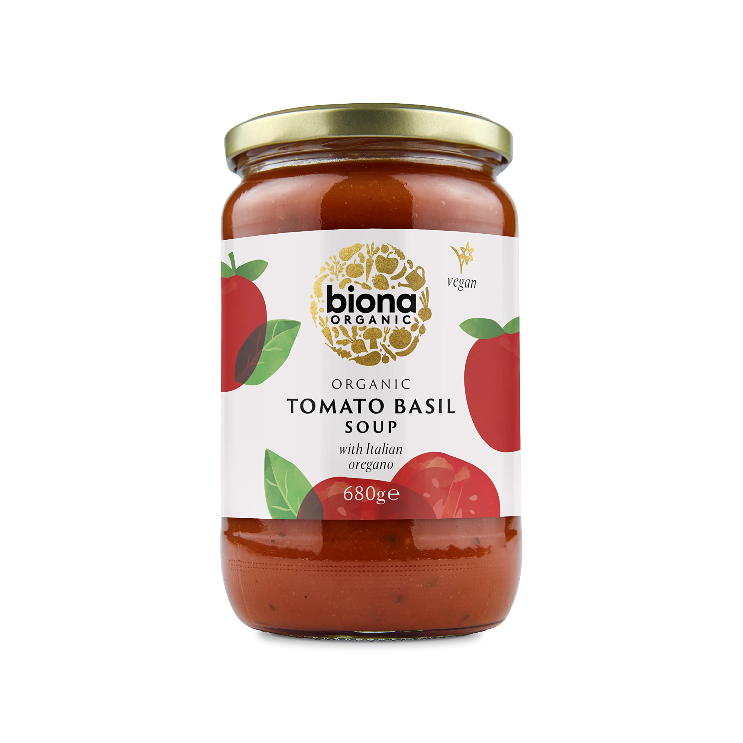 Biona Organic Tomato Basil Soup with Aromatic Herbs 680g (Pack of 6)