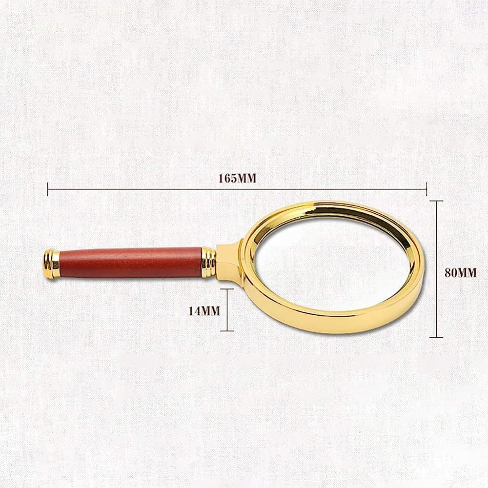 Loupe De Poche 10X pour Seniors, Lecture, Inspection De Pièces De Monnaie Et De Bijoux, Loupe Exploratrice/Métallique