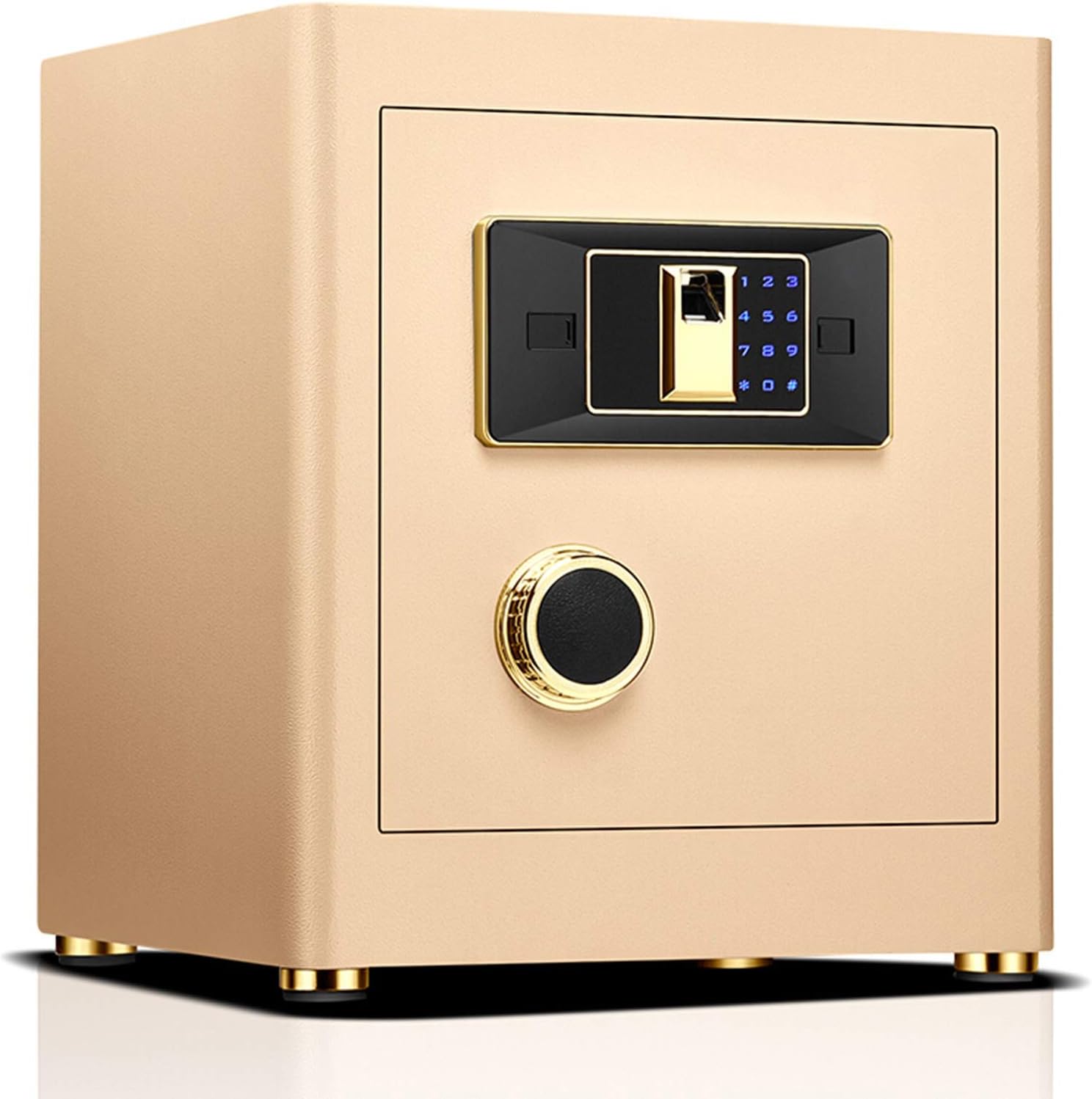 SJZLCXFCHome Security Safe, Deluxe Home Security Safe, with Quick Access Fingerprint Lock and Touch Screen Keypad, Secure Cash, Jewelry, ID Documents, Money (Color : Black)