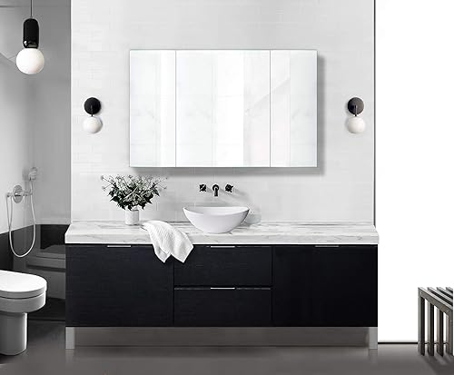 Miniatura 3 de Krugg Botiquín  Montaje en superficie o empotrado  Bisagra Blum de cierre suave de 170 grados  (48 x 30 pulgadas)