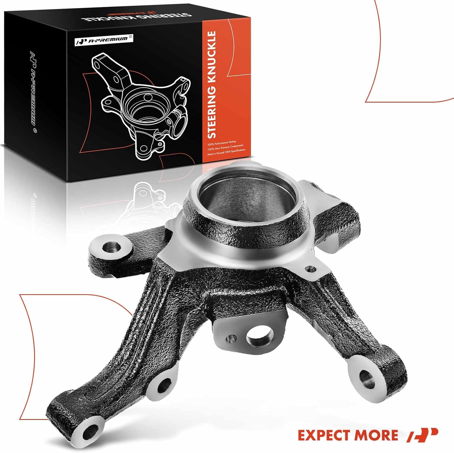 A-Premium Front Right Suspension Steering Knuckle Compatible with Chevrolet Aveo 2004-2011, Aveo5 2007-2011 & Pontiac G3 2009-2010, 1.6L, Passenger Side