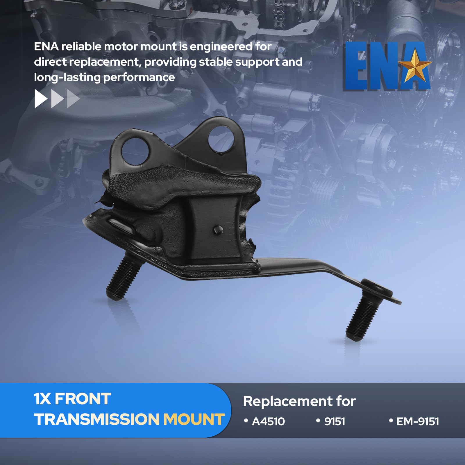 ENA Engine Motor and Trans Mount Set of 6 Compatible with Honda 2003 2004 2005 2006 2007 Accord 2.4L Automatic Trans Replacement for A4526HY A4517 A4516 A4510 A4509 A4542