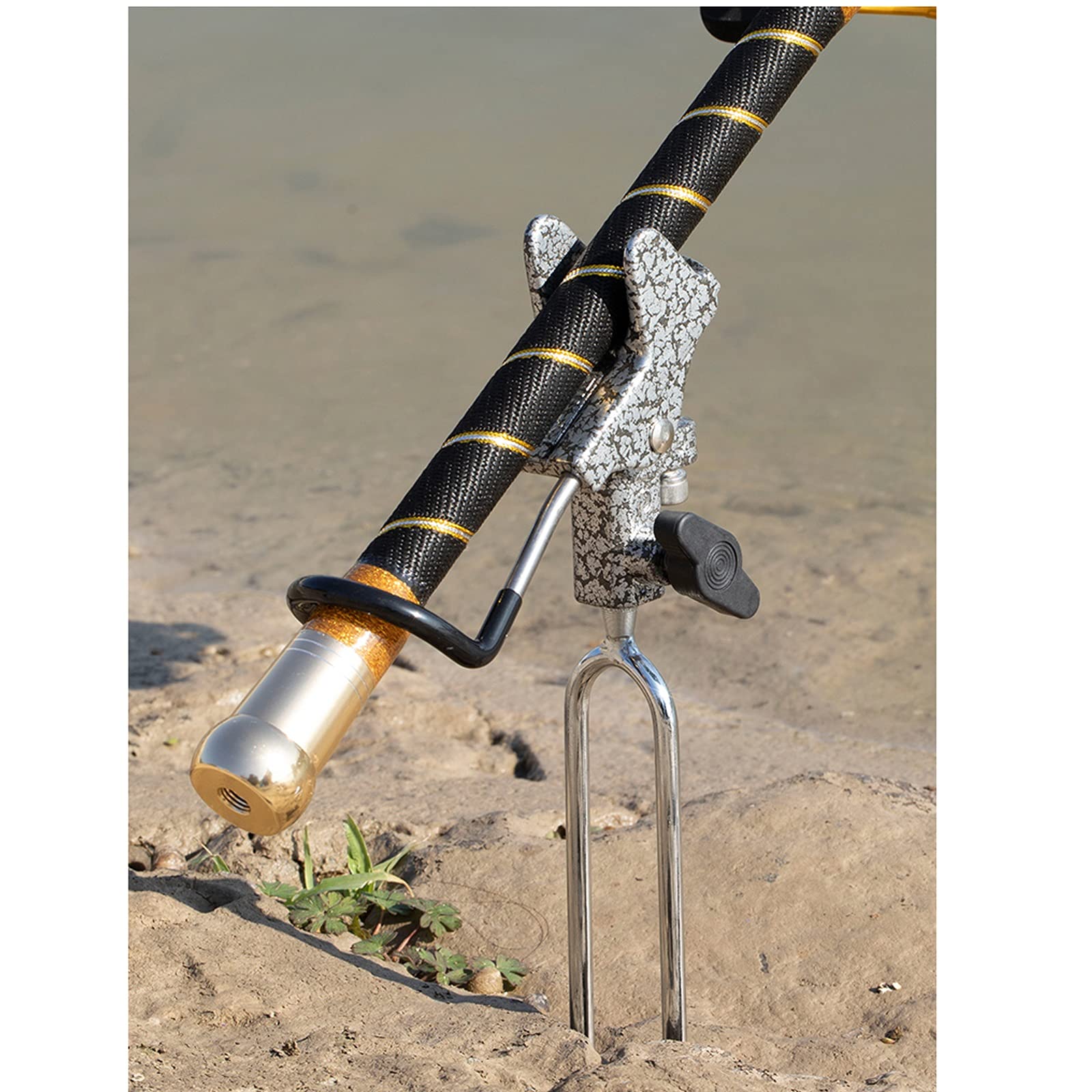 caihuashopping Support Canne a Peche Support de Tige de pêche, Tige de Cadre de Tourelle, Tige de la Main, Cadre d'insert Universel, Plaque de pêche multifonctionnelle Support de Canne à Pêche