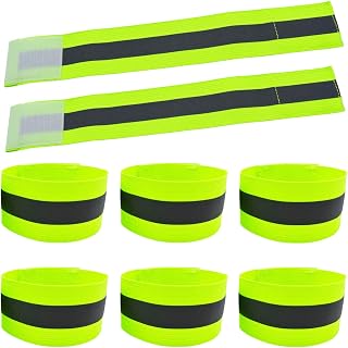 High Visibility Reflective Night Running Walking Elastic Strap Wristbands Ankle Bands Armbands Safety for Cycling Walking Running Camping Sports-Fits Women, Men & Kids