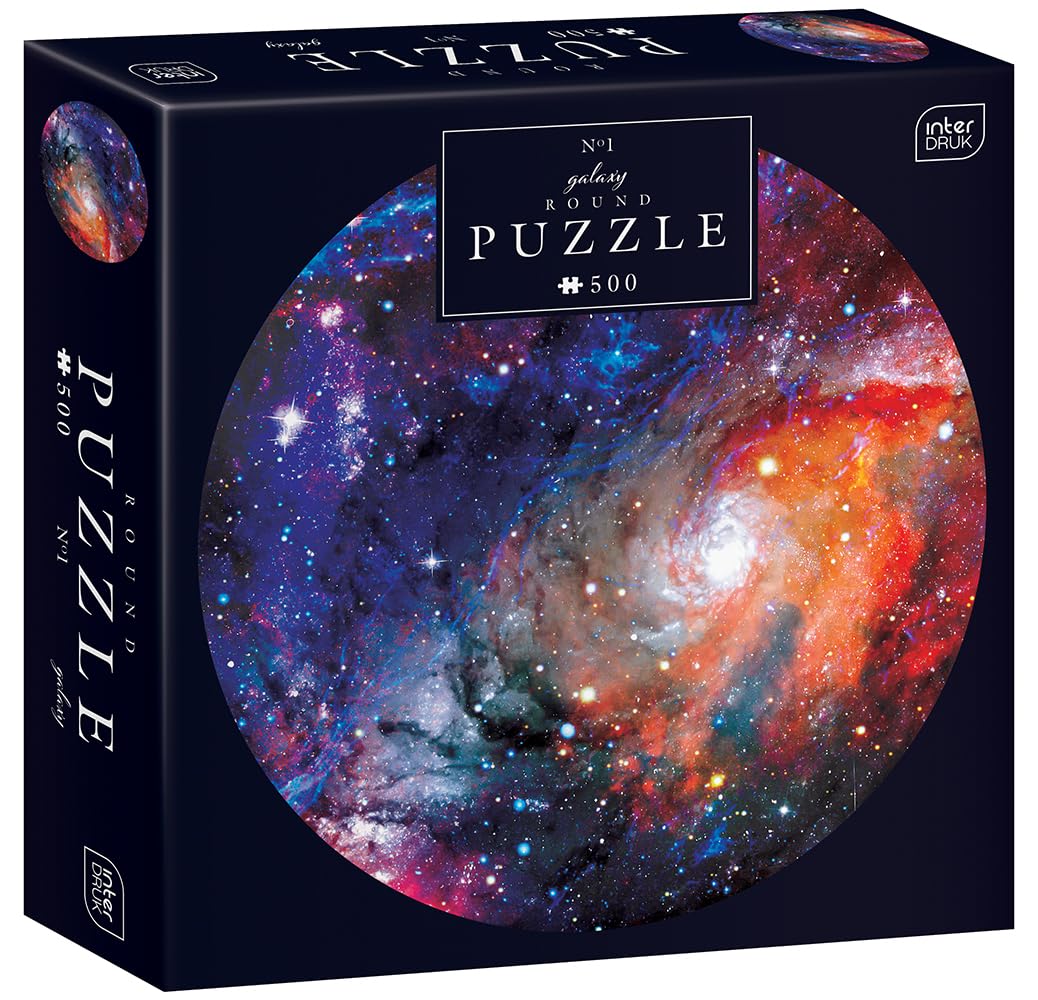 Interdruk - 500 Piece Round Jigsaw Puzzle for Adults - Galaxy no. 1