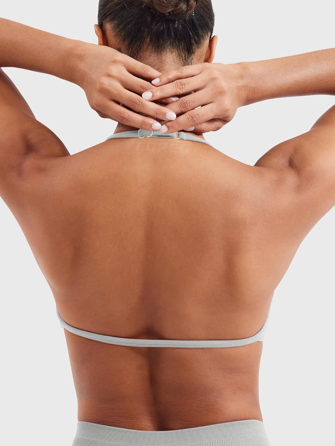 YEOREO SoftHue Impact Strappy Halter Bra for Sports Intensify Women Workout Backless Padded Gym Yoga Bra - Image 4