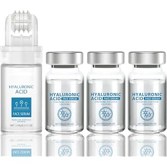 Micro Infusion System Microneedling Roller + 3 Pieces Microneedling Serum Anti Ageing Microneedling Infusion Set Face Serum for Moisture & Firm Skin Microneedling Set for All Skin