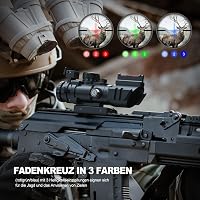 Feyachi 4x32 mm Piros/Zöld/Kék Világító Puska Távcső Airsoft Vadászat Számára 6