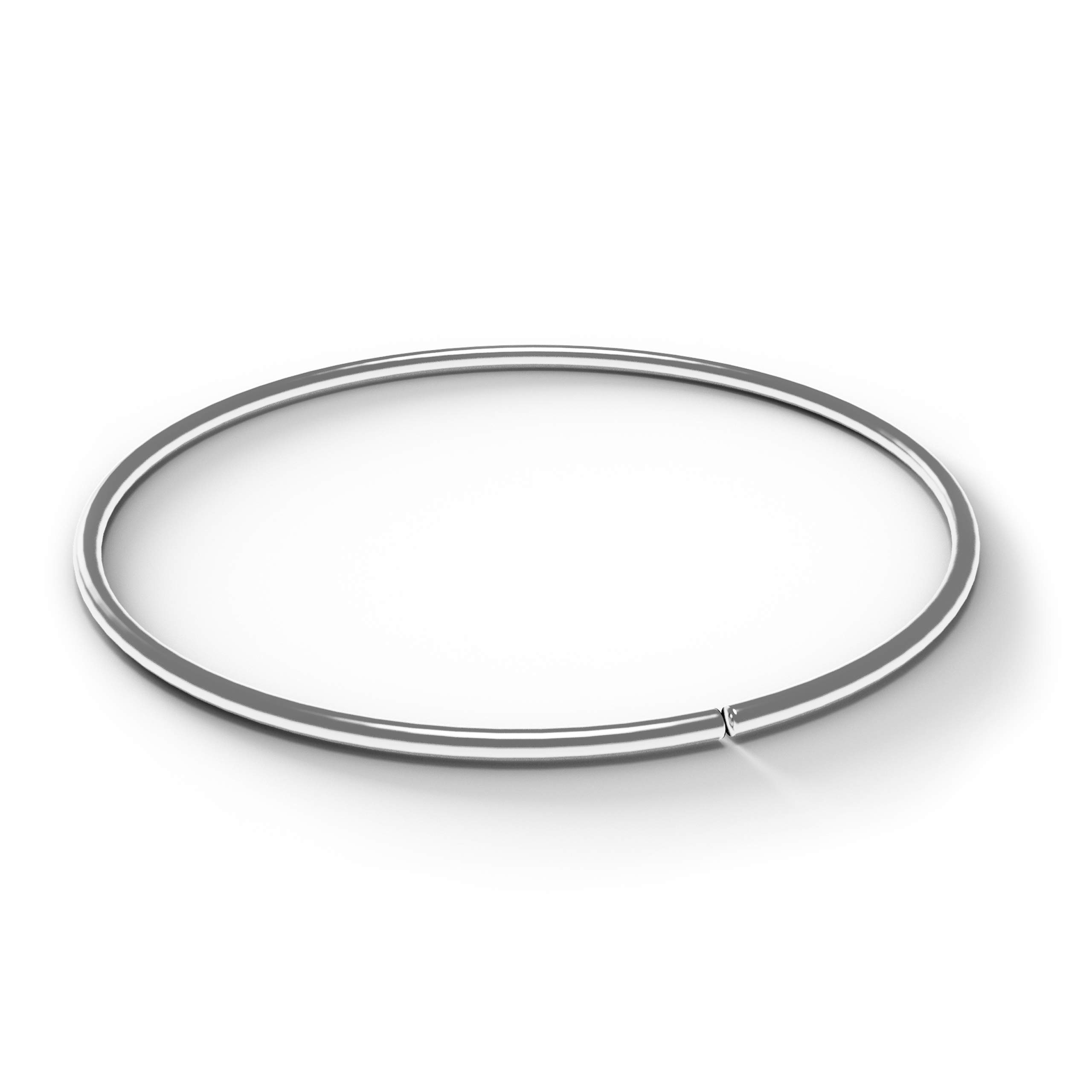 9k oro 22 Gauge - 8mm diametro cerchio aperto continuo senza cuciture naso naso Piercing dell'anello