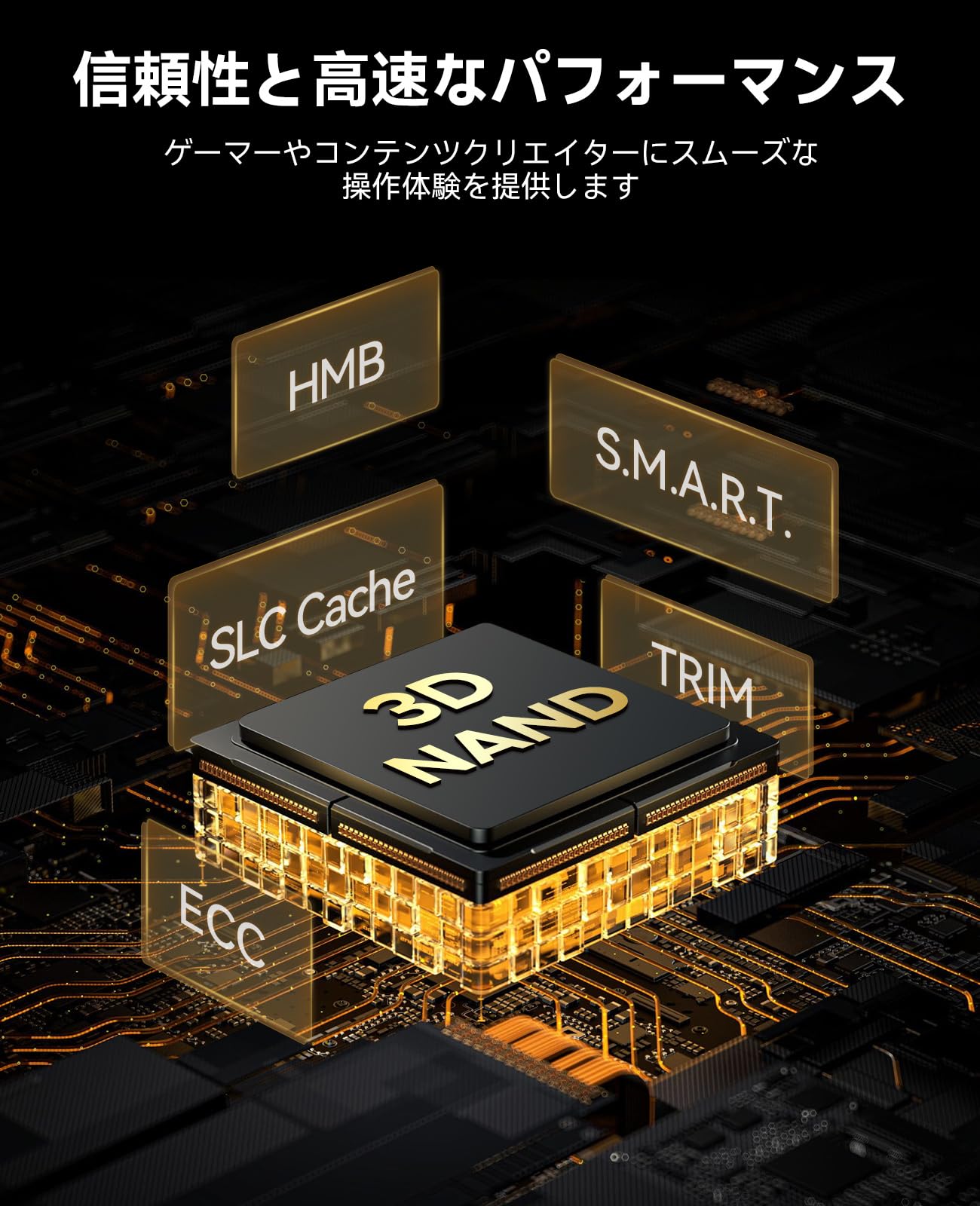 Amazon | ORICO E7400 4TB 内蔵SSD - PCIe Gen4x4 M.2 NVMe 2280 読取 