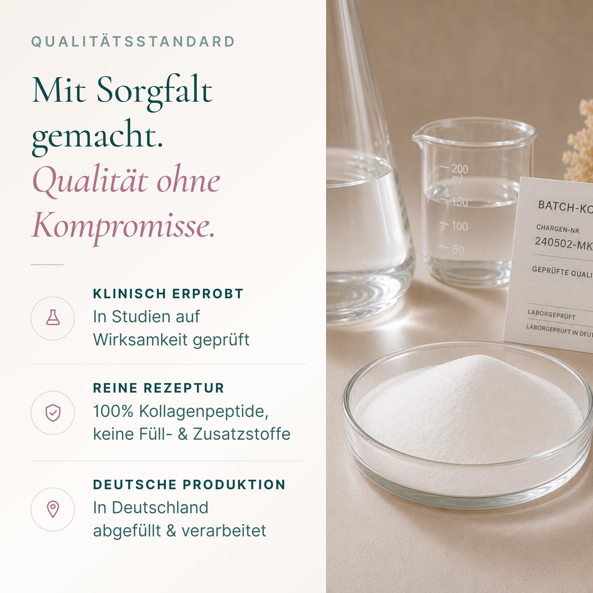 Kollagen Institut Polvere di collagene marino - 450 g (90 porzioni), peptidi di collagene bioattivo ad alto dosaggio, idrolizzato di collagene marino puro di alta qualità, polvere di collagene