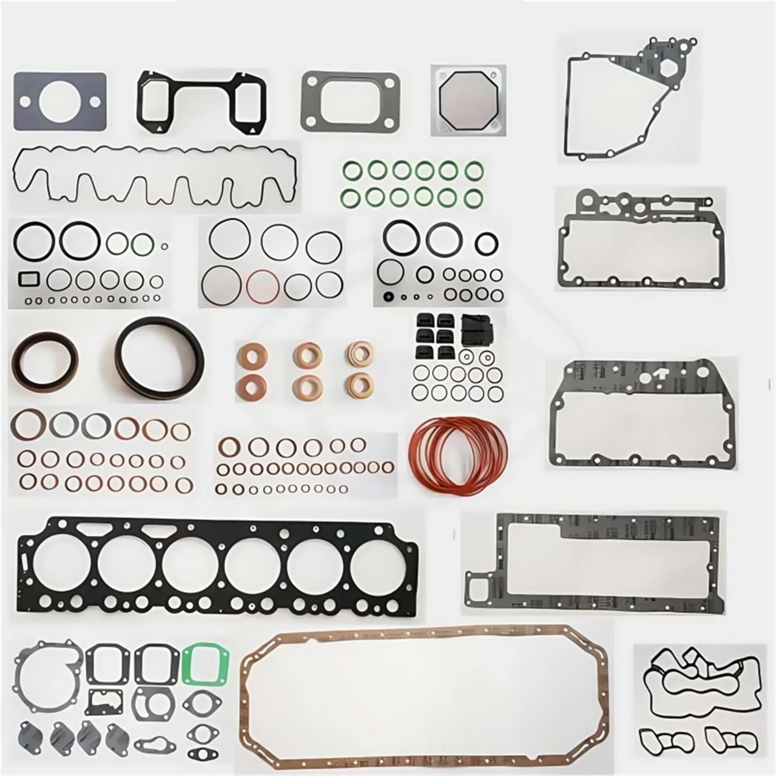 Adatto ai componenti del kit guarnizioni completo del motore Volvo D7E, paraolio dell'albero motore e guarnizione del veicolo. Guarnizioni Motore Kit revisione motore