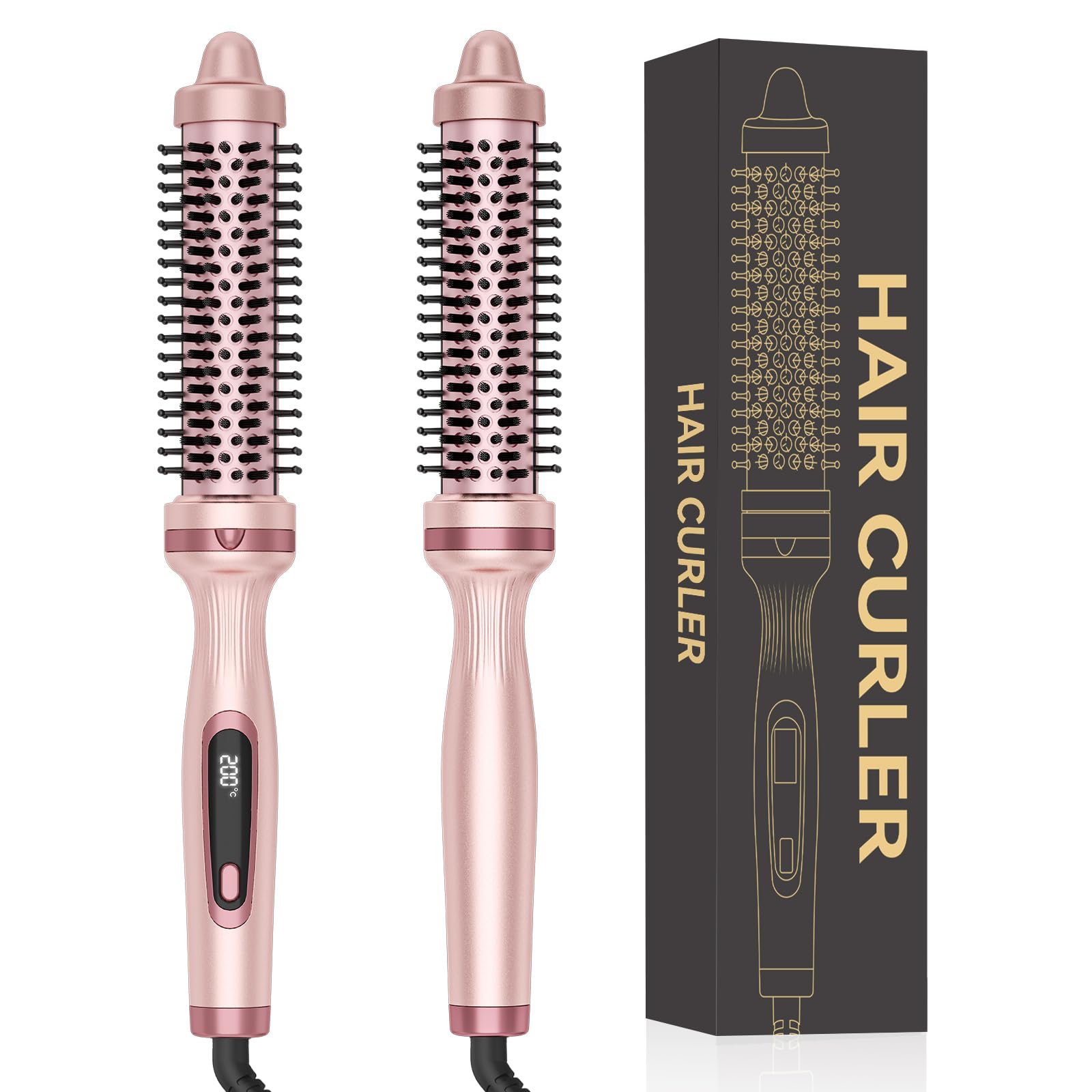 UKLISS Thermobürste Thermal Brush, für Natürlicher Locken & Glatteres Aussehen für Reise
