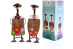 HONGLAND 2-Pack of Metal Garden Ducks