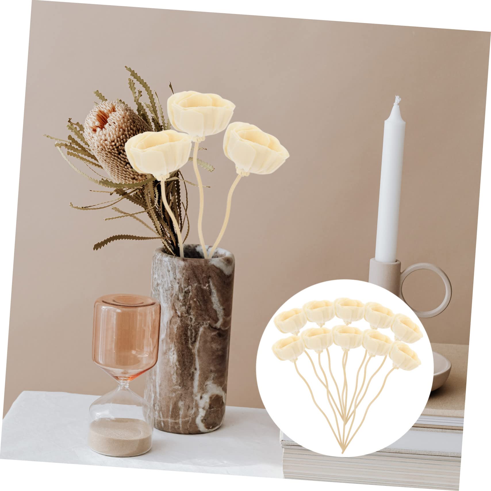POPETPOP 4 Sätze Aromatherapie-rattanblume Aromasticks Diffusor Duft Diffusor Stöcke Nachfüllung Drinnen Öl-Sticks Ätherische Ölen 10 Stück * 4