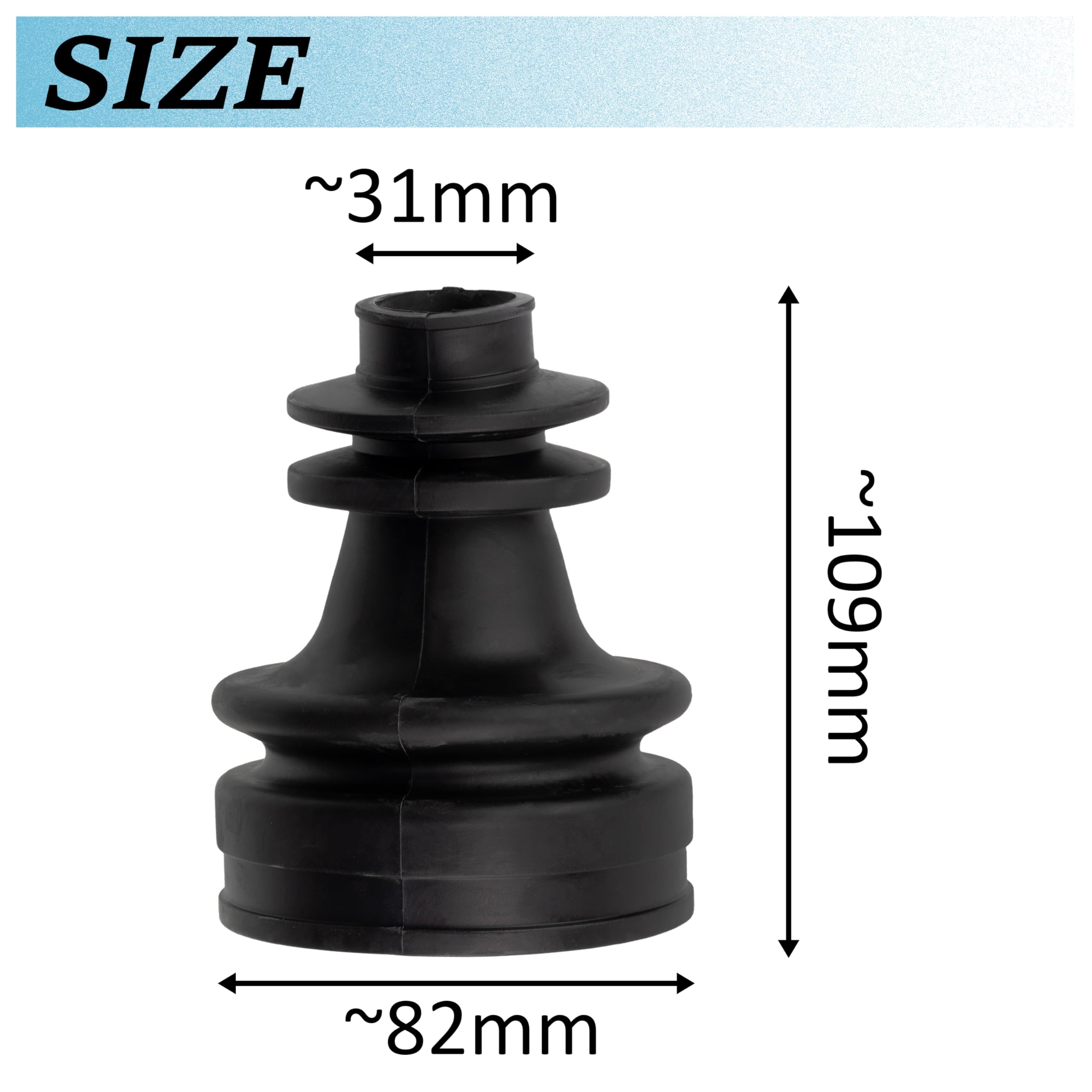 AERZETIX - C43380 - Soufflet de cardan - côté de montage: essieu avant droit - compatible avec 7701471522, 4008900QAB, 30899072