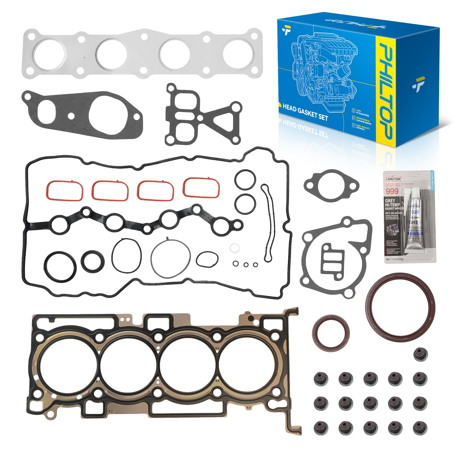 PHILTOP Head Gasket Kit for Sonata 2011-2014 2.4L, Optima 2011-2015 2.4L