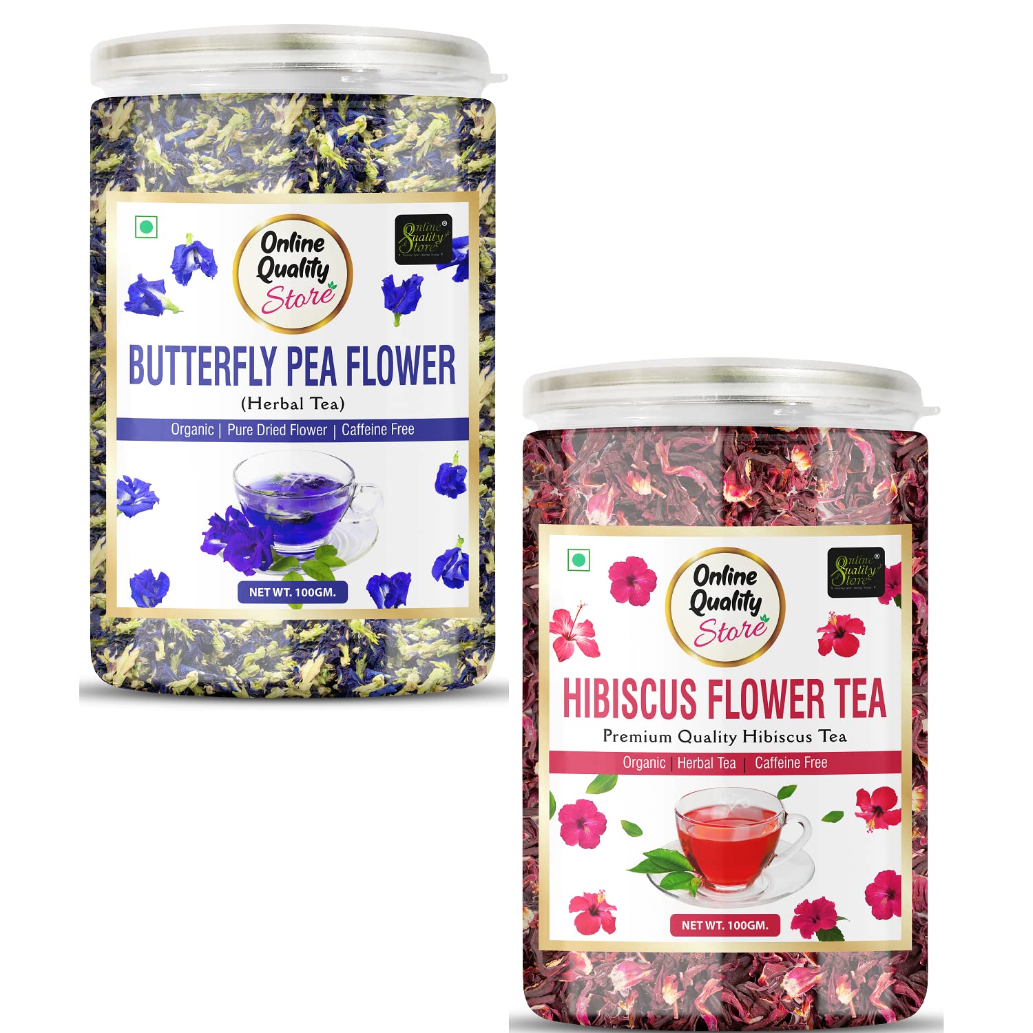 See full amazon price history chart for Online Quality Store Organic Hibiscus Flower Tea-100g & Butterfly Pea Flower Tea- 100g |Herbal Tea Hibiscus Herbal Tea Mason Jar (2 x 100 g) Online Quality Store Organic Hibiscus Flower Tea-100g & Butterfly Pea Flower Tea- 100g |Herbal Tea Hibiscus Herbal Tea Mason Jar (2 x 100 g) (B09SGPN7WF) Amazon Price History, Amazon Price Tracker