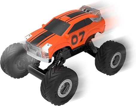 Driven by Battat Monster Truck Toy, Cyborg Lights Sounds, Orange, Trucks