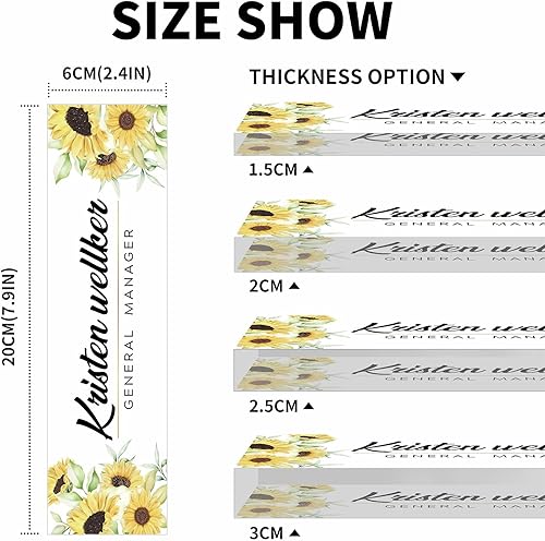 Miniatura 10 de Placa de nombre personalizada para escritorio de oficina, placa de nombre personalizada para escritorios, decoración de escritorio de oficina de