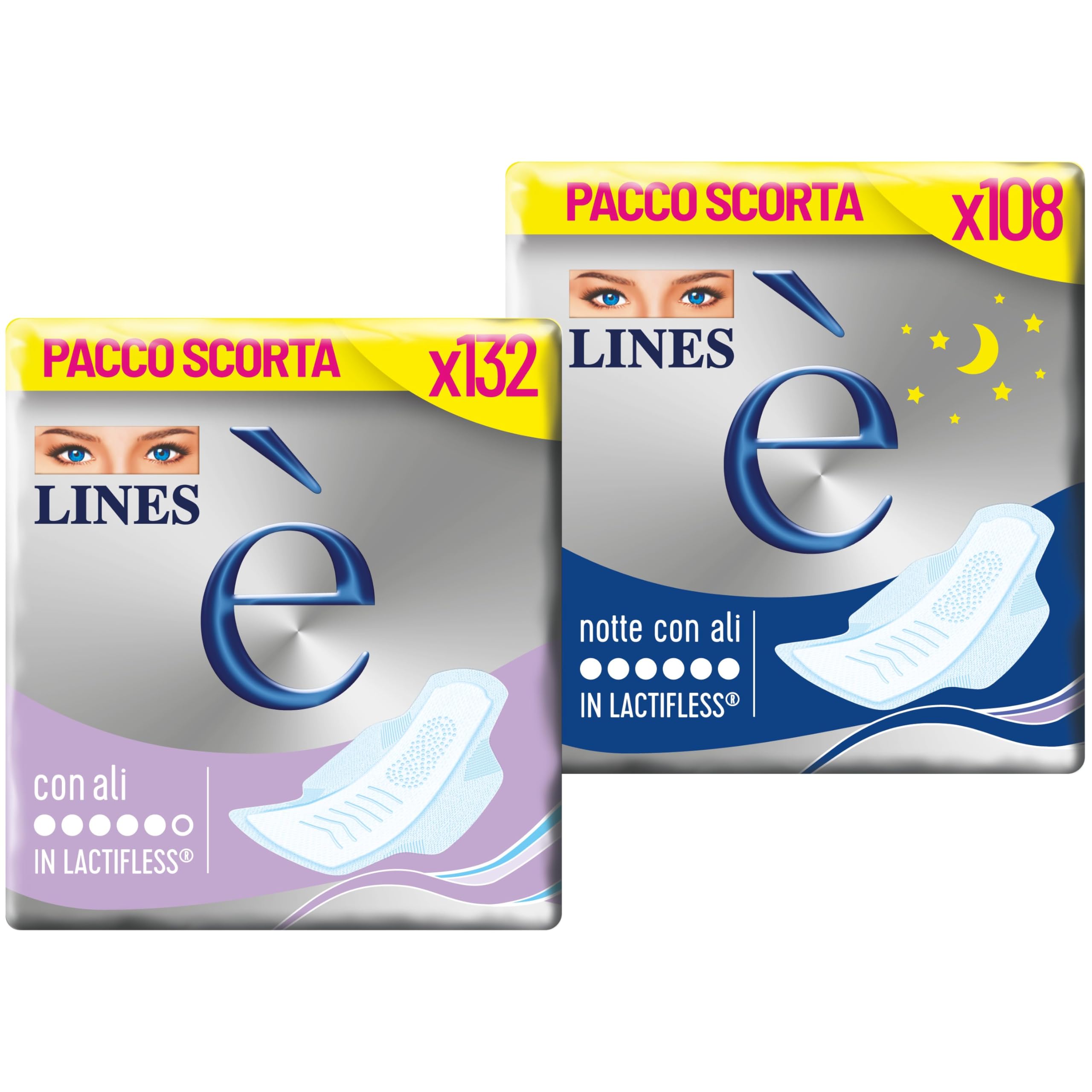 Lines È Giorno/Notte con Ali Assorbenti in Lactifless