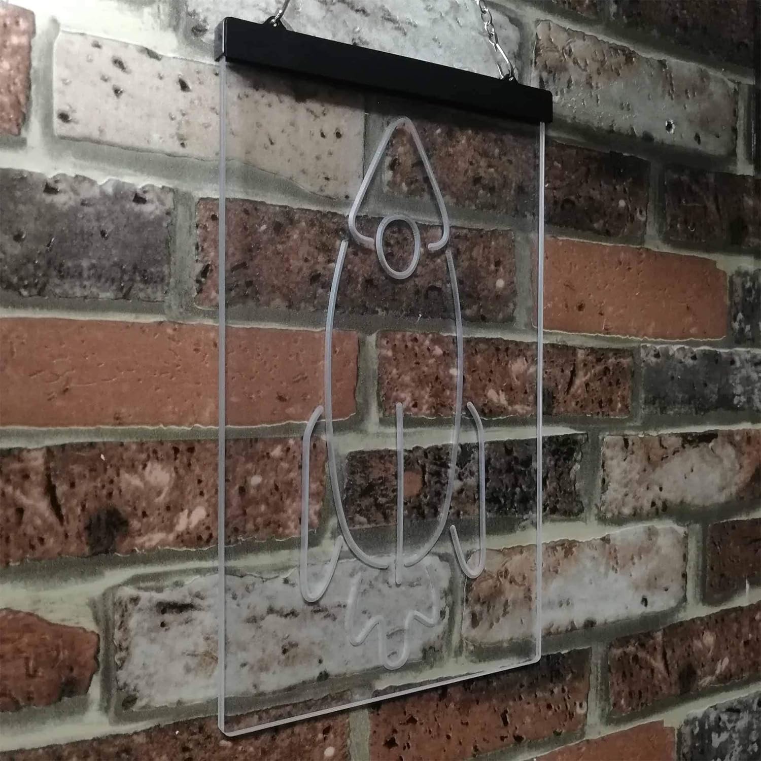 ADVPRO Rocket Launch Kid Room Dual Color LED Neon Sign White & Purple 12" x 16" st6s34-i3303-wp