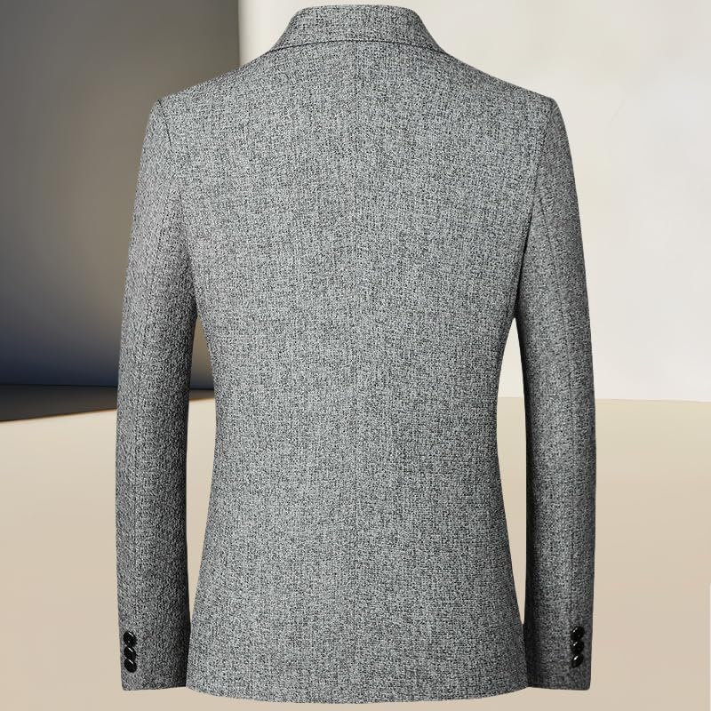 Men's Spring Lightweight Casual Single Blazer Jacket Top Wrinkle-Resistant