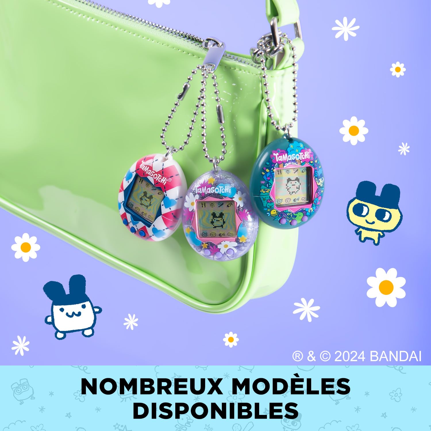 Bandai – Tamagotchi Original – Berry Delicious – Animal interactif avec écran LCD en Français, 3 Boutons et Mini-Jeux – Idée Cadeau Jeu Animal virtuel – Jouet Enfant 8 Ans et + – 42971