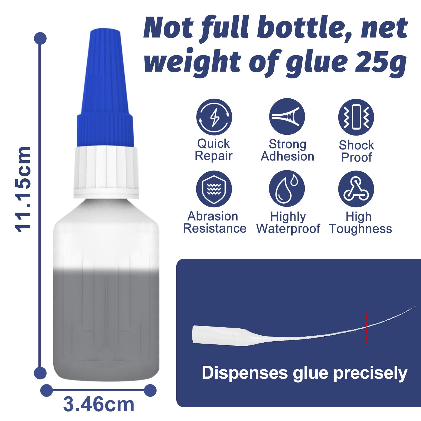 Extra Starker Gummikleber Wasserfest – 30 G, Für Schuhe, Reifen, Gürtel, Mit Tropfern