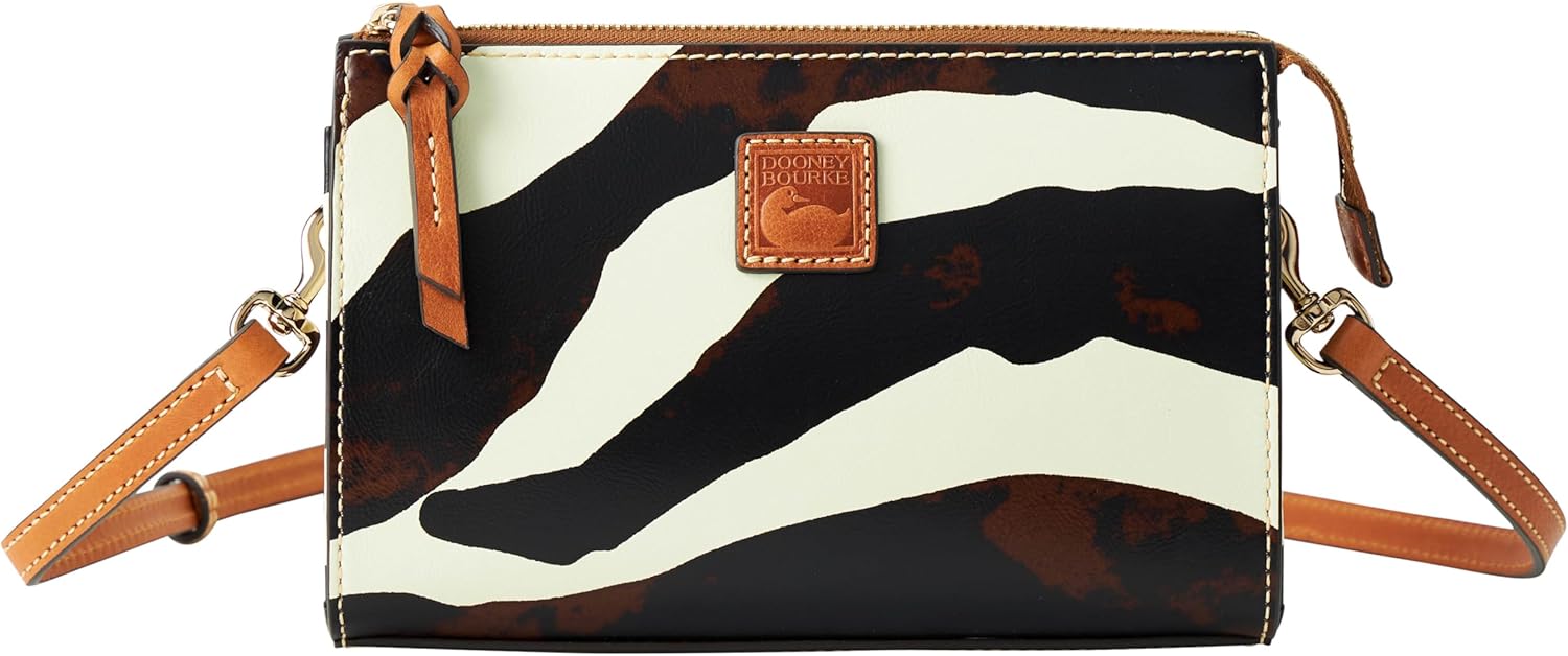 Dooney & Bourke Zebra Leather Janine Crossbody