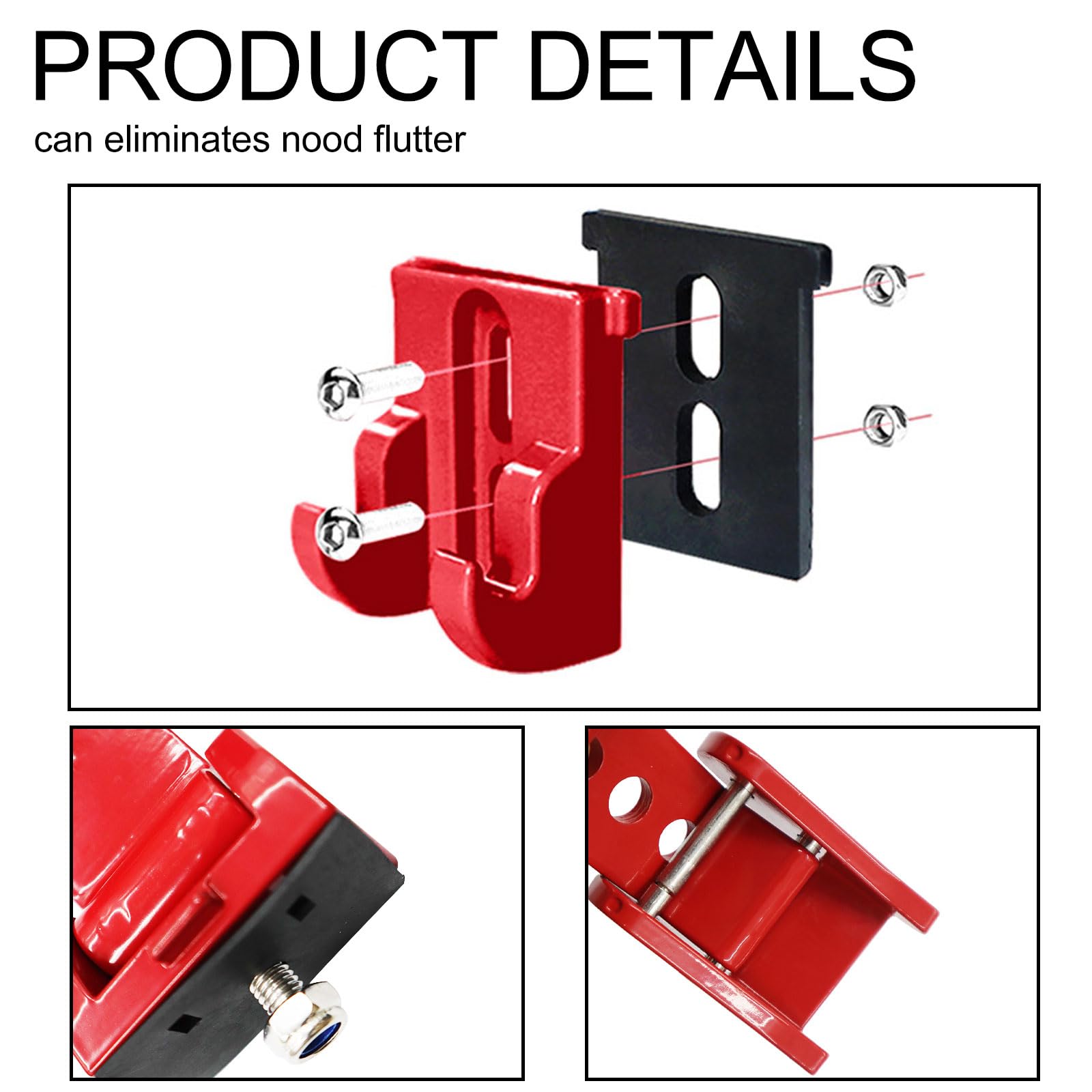 Flag Pattern U.S Aluinu Hood Latches Catch Kit Copatible with Jeep