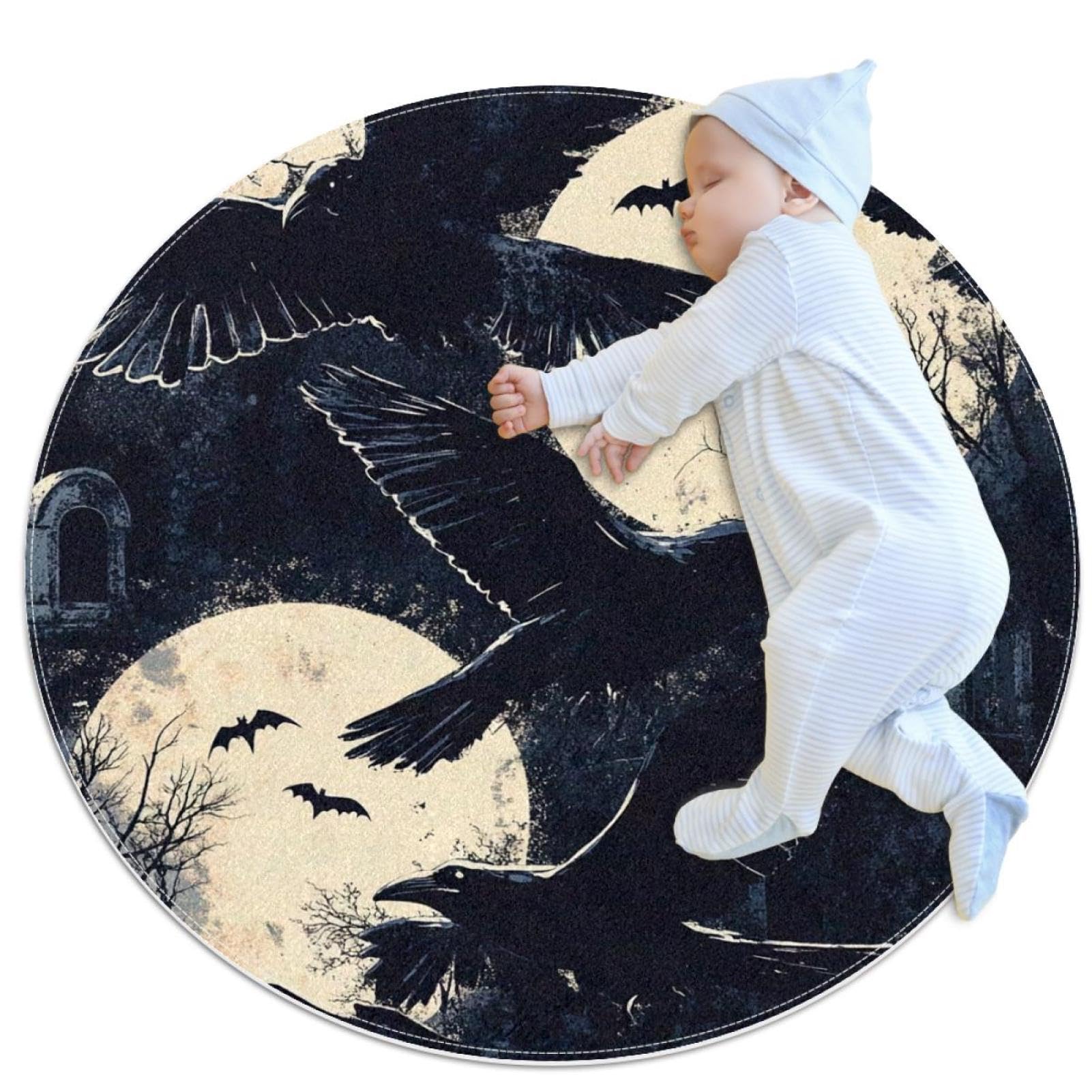 Tapis chauve-souris rond 1m avec base antidérapante haute adhérence