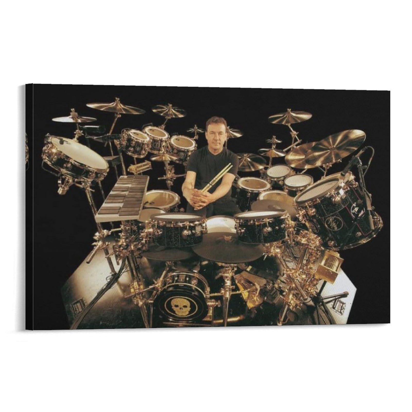 FCOIN Neil Peart Canvas Poster Picture Print Wall Art Poster Painting Canvas Posters Artworks Room Aesthetic 16x24inch(40x60cm)