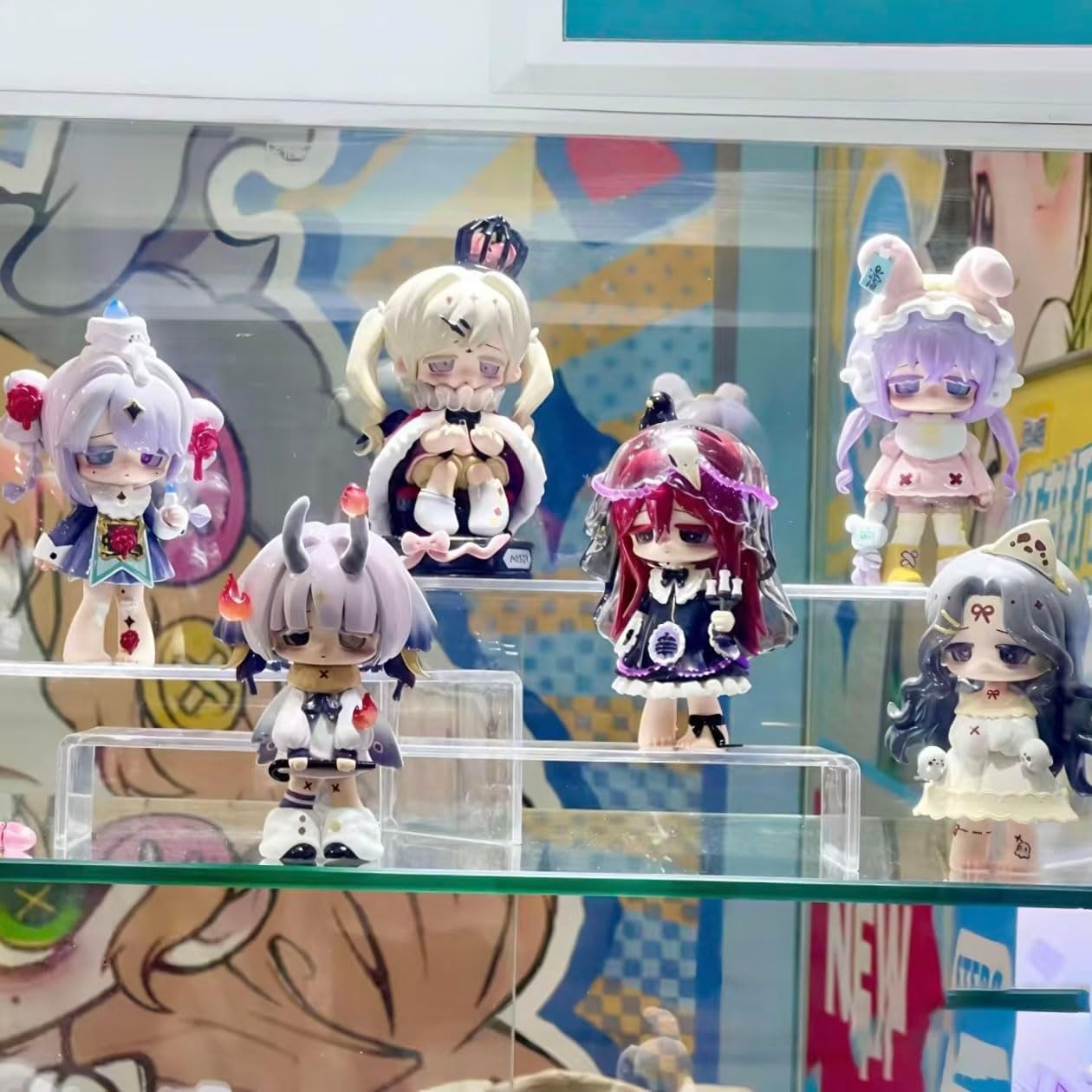 Missy Cute Girl Crow Paradise Series Blind Box Figures 6PCs Figurine Ornament