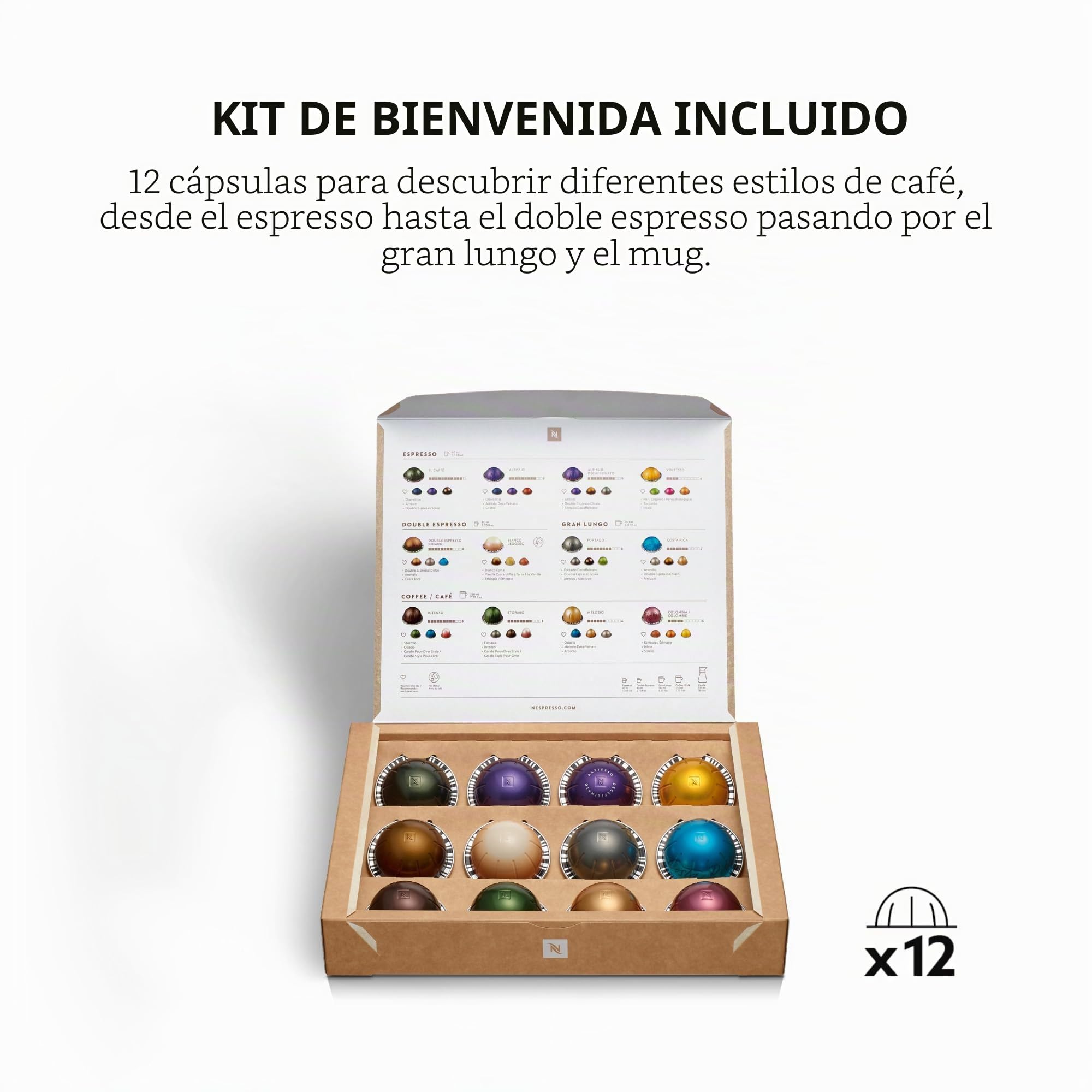 Nespresso Vertuo SVE850BTR4EBL1 Lattissima, sistema para recetas de café, cafetera para cápsulas Vertuo, 2,0 litros, por Sage, Black Truffle