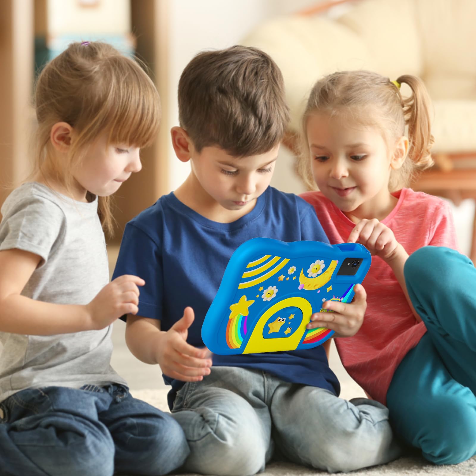 Tablet per bambini 10 pollici Android 14 tablet per bambini con octa-core, 6000 mAh, 10GB RAM + 64GB ROM, doppia fotocamera, WiFi, BT5.3, controllo parentale, bambini Tablet di apprendimento bambini