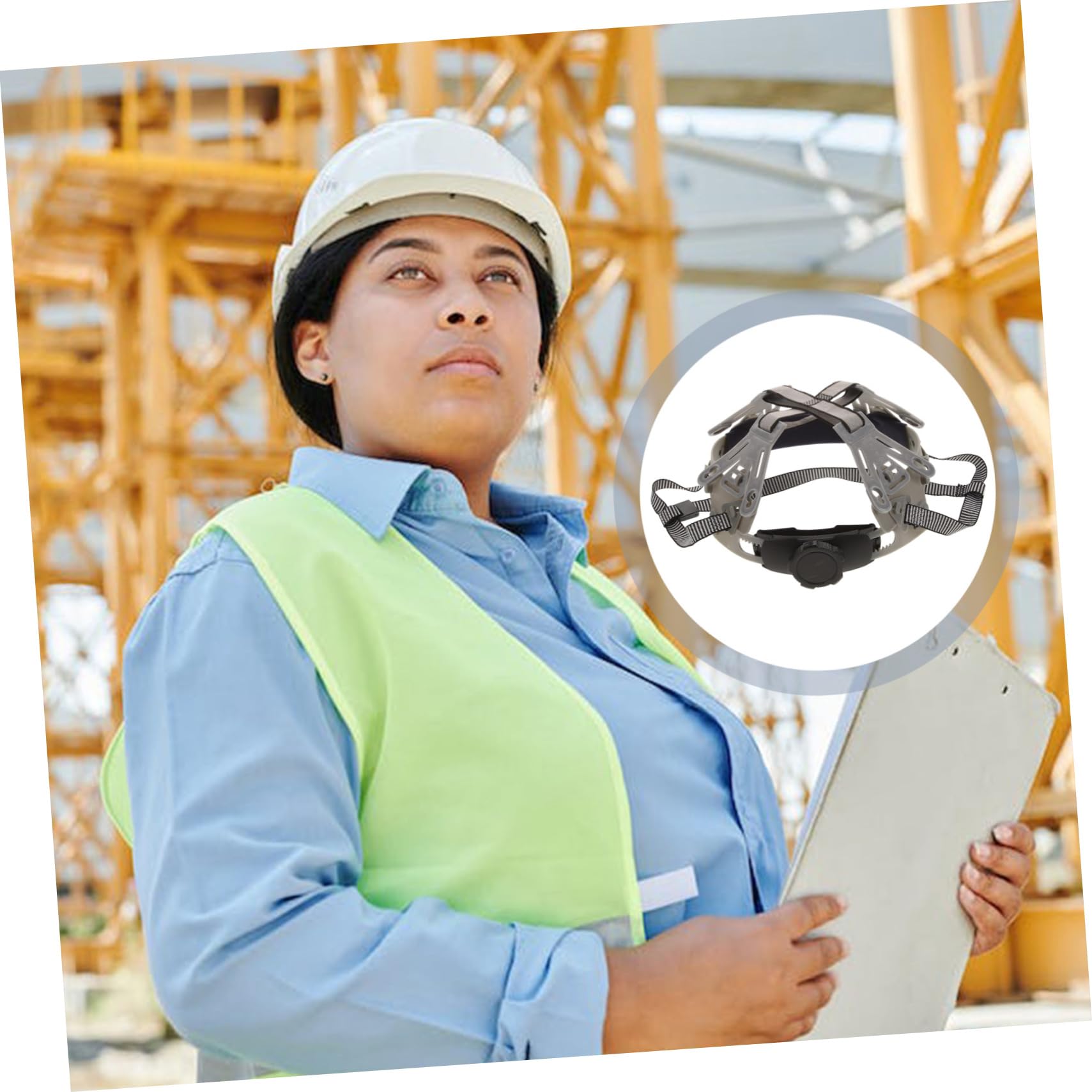 Mipcase Forro del Casco Barbilla De Casco Universal Casco Correa para La Barbilla Casco Forro De Sombrero Banda para El Sudor del Casco Seguridad Construcción Industrial Tela Gris
