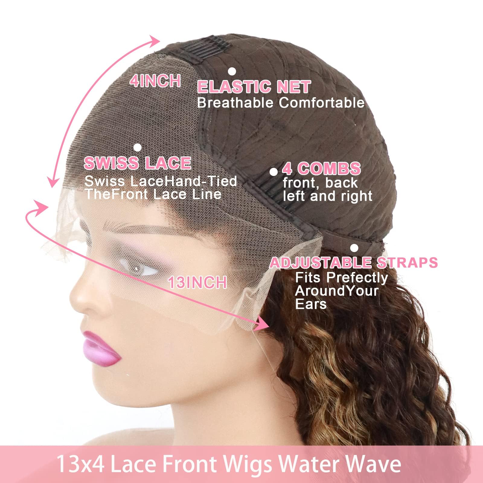 Amazon.com : ZLIKE 22inch Highlight 13x4 Transparent HD Lace Front