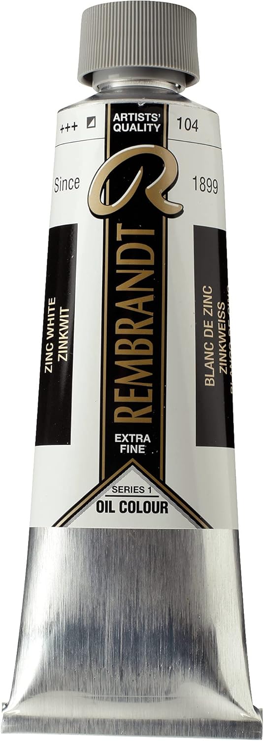 Rembrandt Oil Colour Tube 150 ml Zinc white (safflower oil) 104 (01071042)