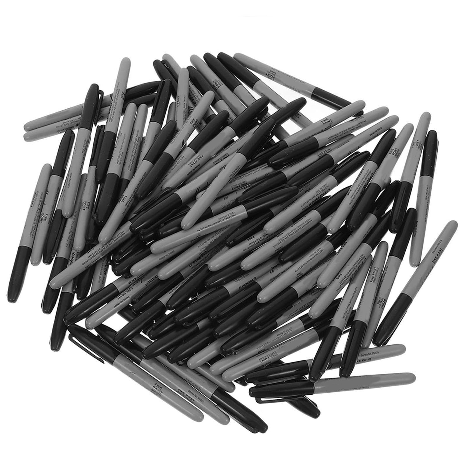 100 Pièces Marqueur Permanent à Pointe Fine Rechargeable