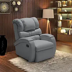 Poltrona Cadeira Reclinável Imperial Zero Wall Papai Estética Cílios Sobrancelha Soft Sala Descanso (Cinza)