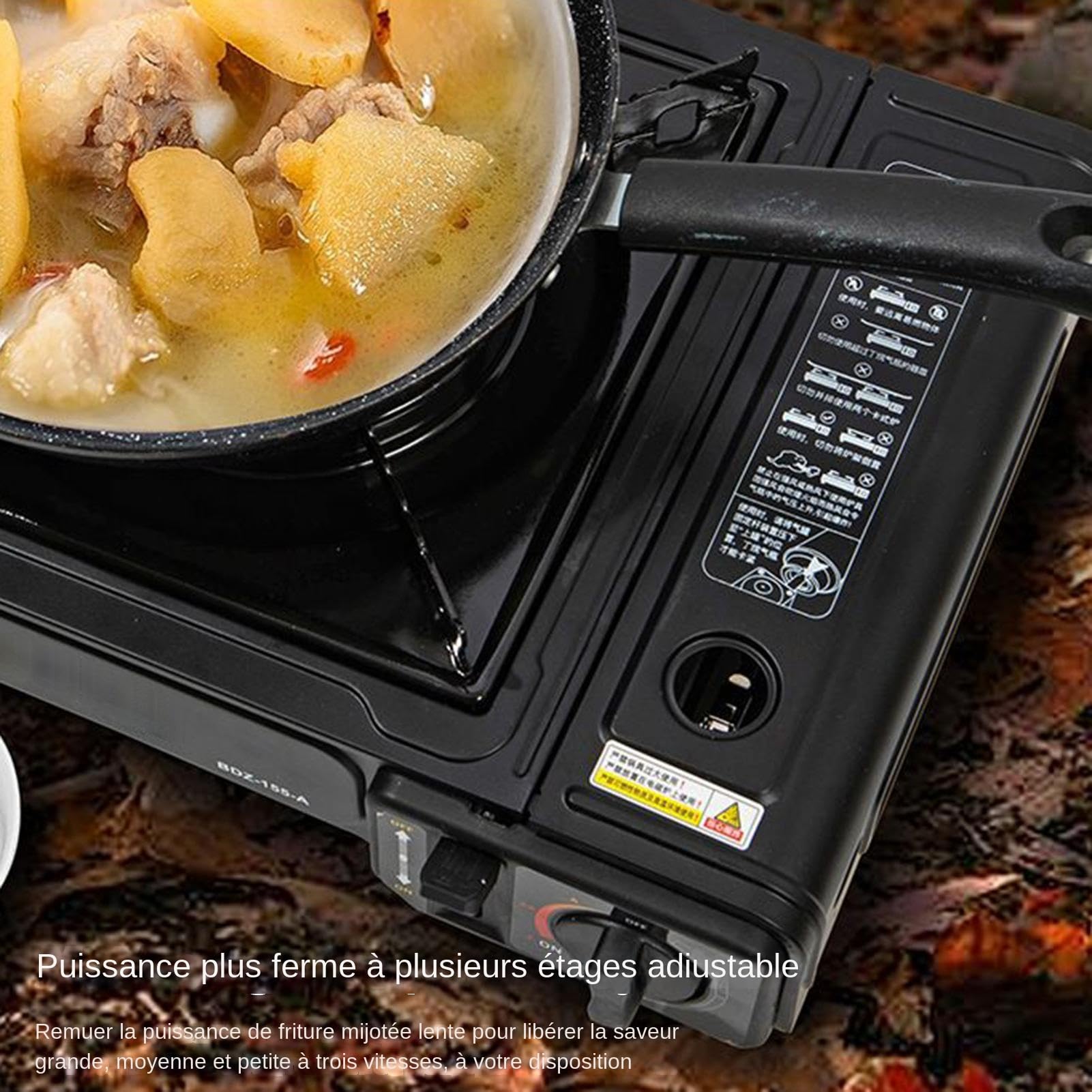 Réchaud Cuisson Brûleur De Cuisinière Allumage Automatique Contrôle Précis