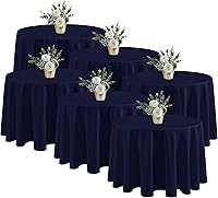 Vista 57 de Fitable - Paquete de 8 manteles rectangulares: telas de mesa lavables, resistentes a las manchas y sin arrugas, cubiertas de mesa reutilizables