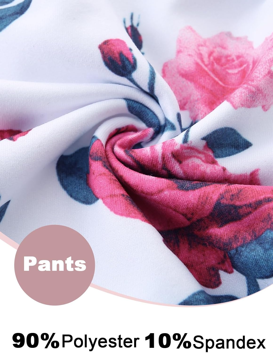 Infant Girl Clothes Long Sleeve Ruffle Bodysuit Floral Pants Bow Headband Sets Fall Winter Spring Outfits - Image 7