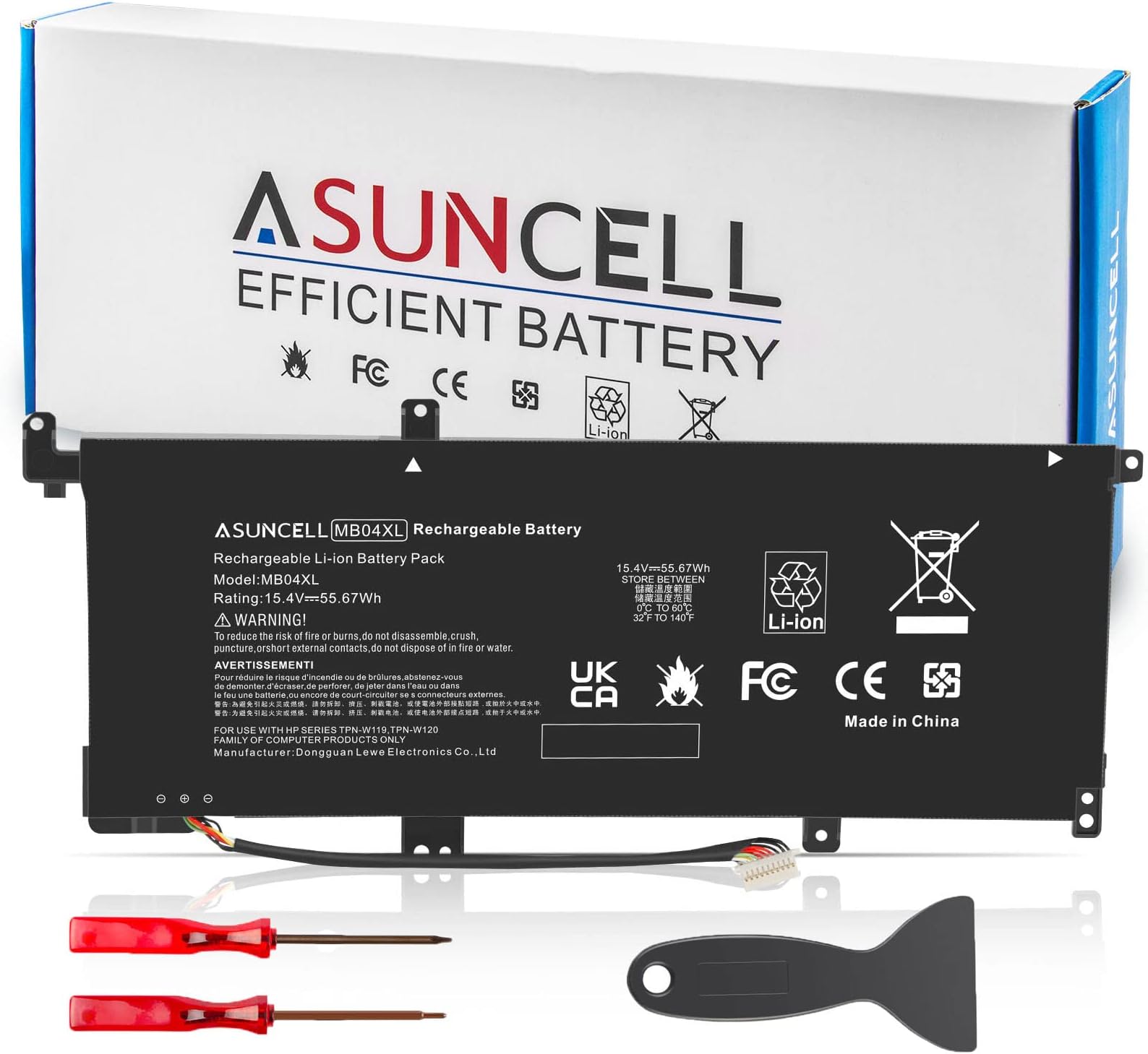 Amazon.com: MB04XL 843538-541 844204-850 Laptop Battery Replacement for ...