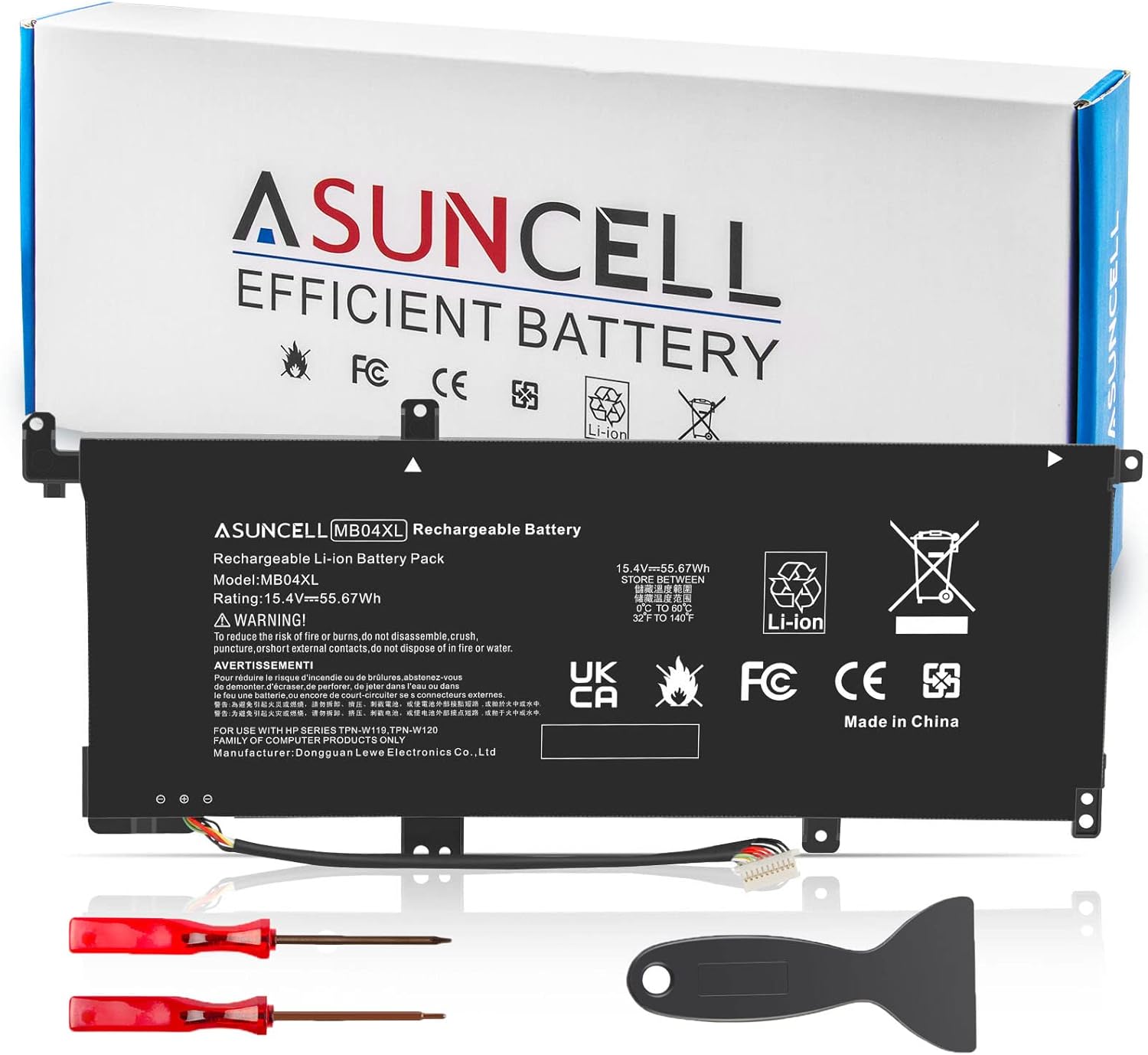 ASUNCELL MB04XL Battery for HP Envy X360 M6-AQ105DX M6-AQ103DX M6-AQ005DX M6-AQ003DX M6-AR004DX 15-AQ273CL 15-AQ100NX 15-AQ267CL 15-AQ015NR 15-AQ173CL 15T-AQ100 15T-AQ200 844204-850 843538-541,55.67Wh