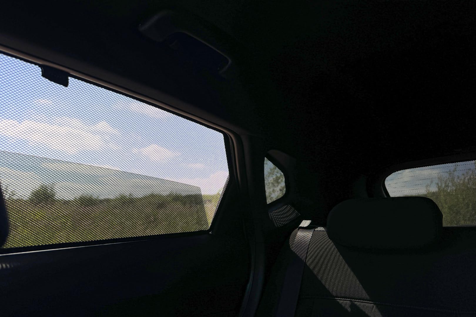 Set de Car Shades Compatible avec Hyundai Kona II 2024- (6-pièces) Pare-Soleil sur Mesure pour Voiture