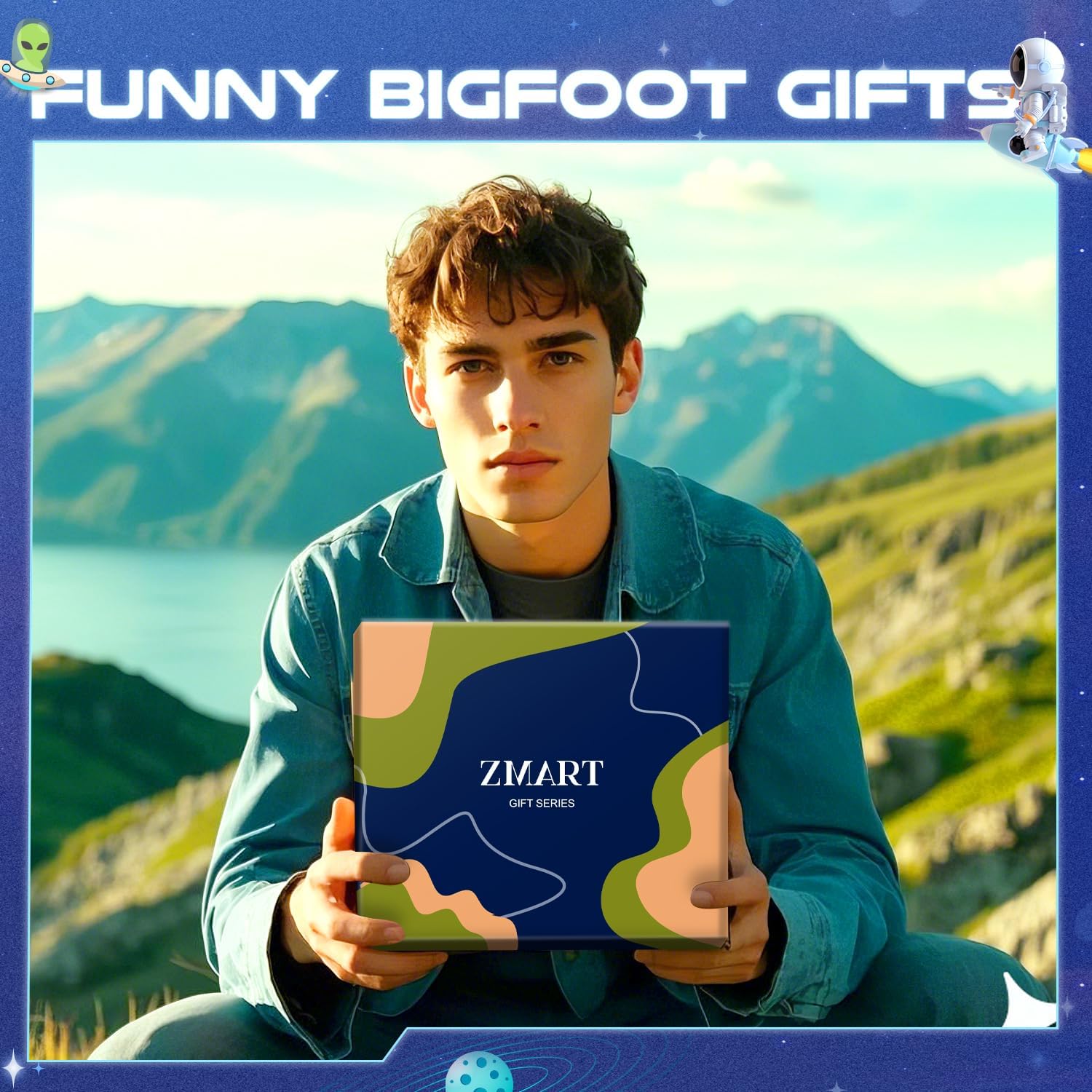 Zmart Space Socks - Bigfoot Socks, Sasquatch, Alien & UFO Gifts for Alien Enthusiasts - Image 6